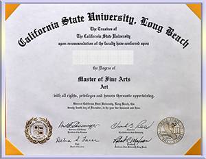 California-State-University---Long-Beach-diploma-加州大学伯克利分校毕业照