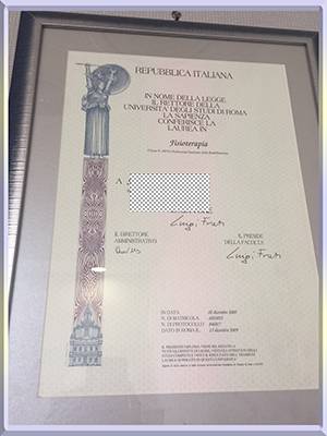 University-of-Rome,Italy-diploma-意大利罗马大学毕业照