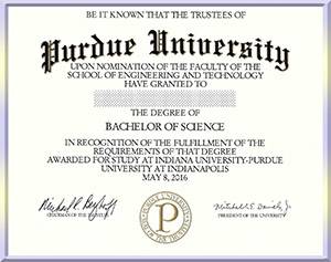 Purdue-University-diploma-普渡大学毕业照