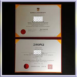 Korea-University-diploma-高丽大学毕业照