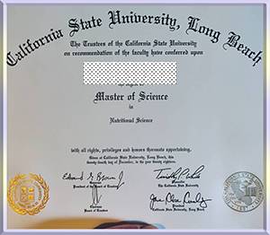 California-State-University---Long-Beach-diploma-加州大学伯克利分校毕业照