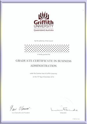 Griffith-University,Australia-diploma-澳洲格里菲斯大学毕业照