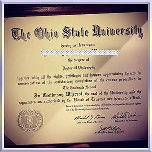 Ohio-State-University-diploma-俄亥俄州立大学毕业照