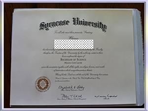 Syracuse-University,-diploma-雪城大学毕业照