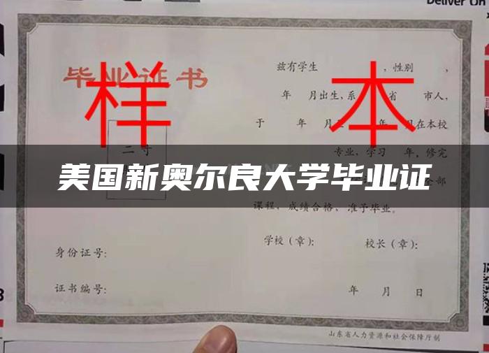 新奥尔良大学毕业证最新详解