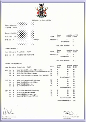 阿兰特国际大学毕业证