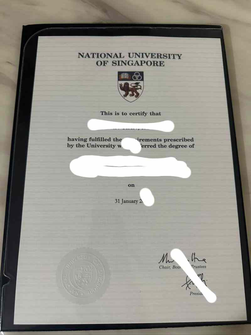 最新新加坡国立大学毕业证照片展示（Diploma from National University of Singapore）