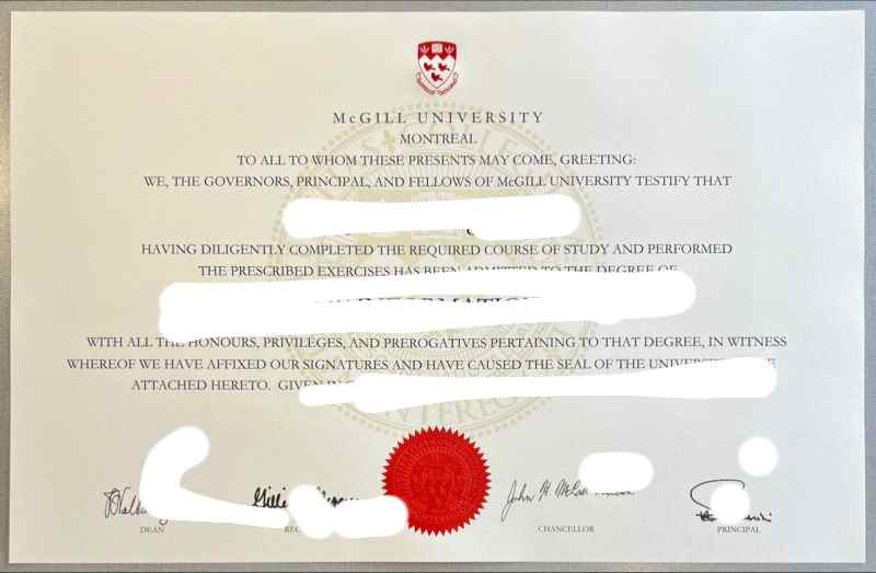 论最新麦吉尔大学毕业证照片所承载的意义