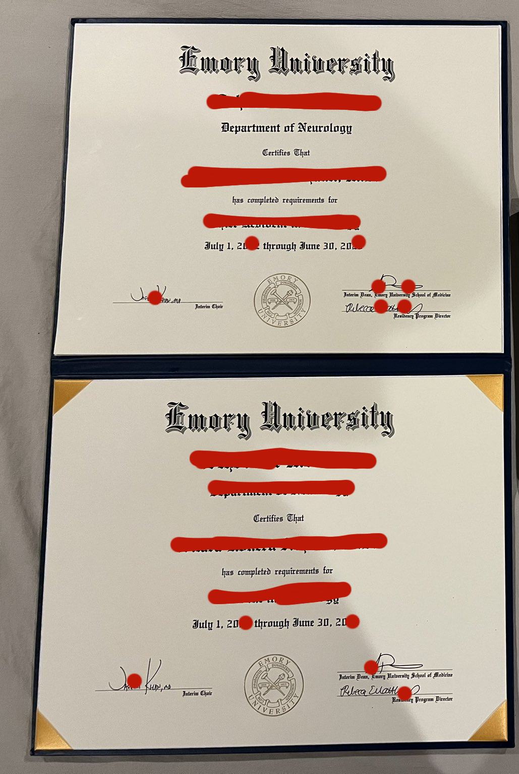 论全新美国埃默里大学毕业证照片Emory University Diploma