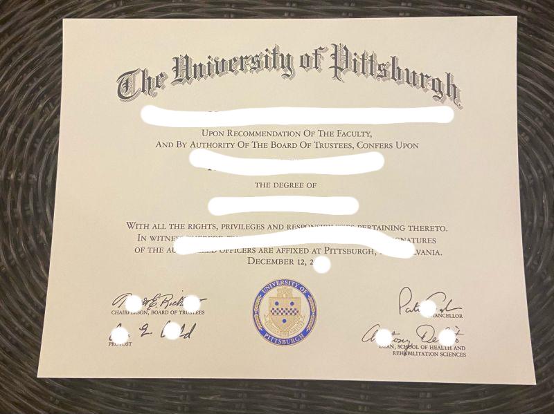 论全新美国匹兹堡大学毕业证照片信息Diploma from the University of Pittsburgh